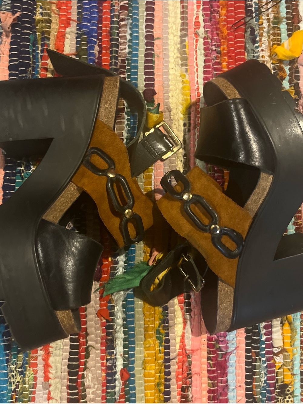 Miista Women’s Platform Sandals in Black and Brown Suede

-I do take offers!! 💗